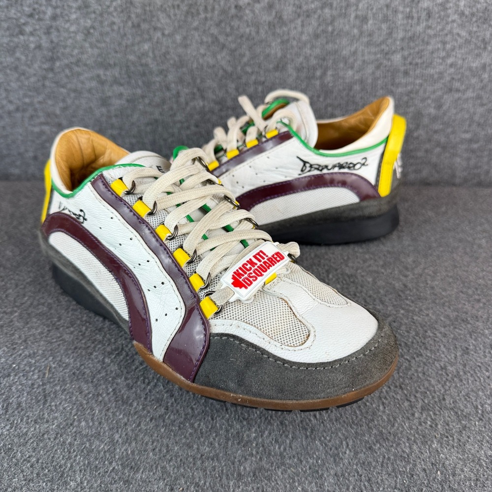 DSQUARED2 Kick It / 1964 Low-Top Luxury Leather Sneakers